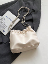 1pc Solid Color Bowknot Decor Pu Leather Women's Shoulder Bag shein